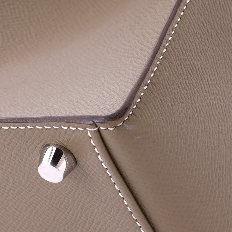Hermes Kelly Handbag Grey Epsom With