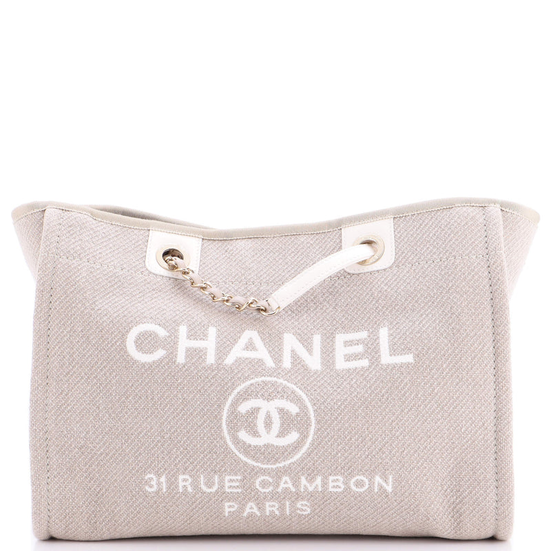 Chanel Deauville Tote Mixed Fibers Small