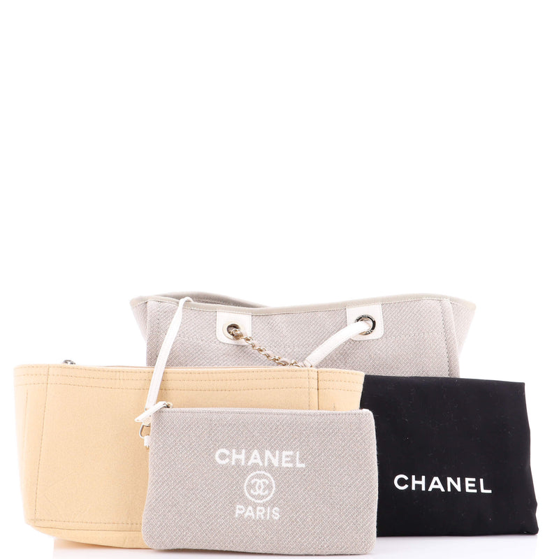 Chanel Deauville Tote Mixed Fibers Small