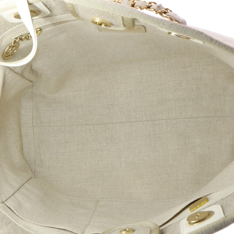 Chanel Deauville Tote Mixed Fibers Small