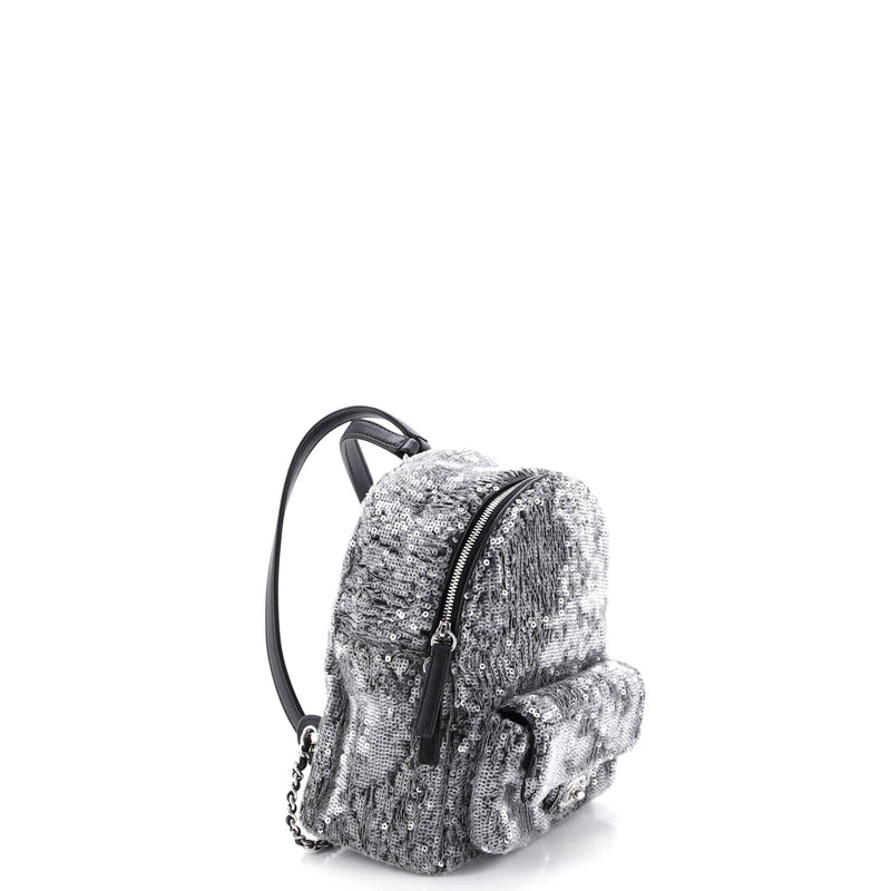 Chanel Waterfall Backpack Sequins With