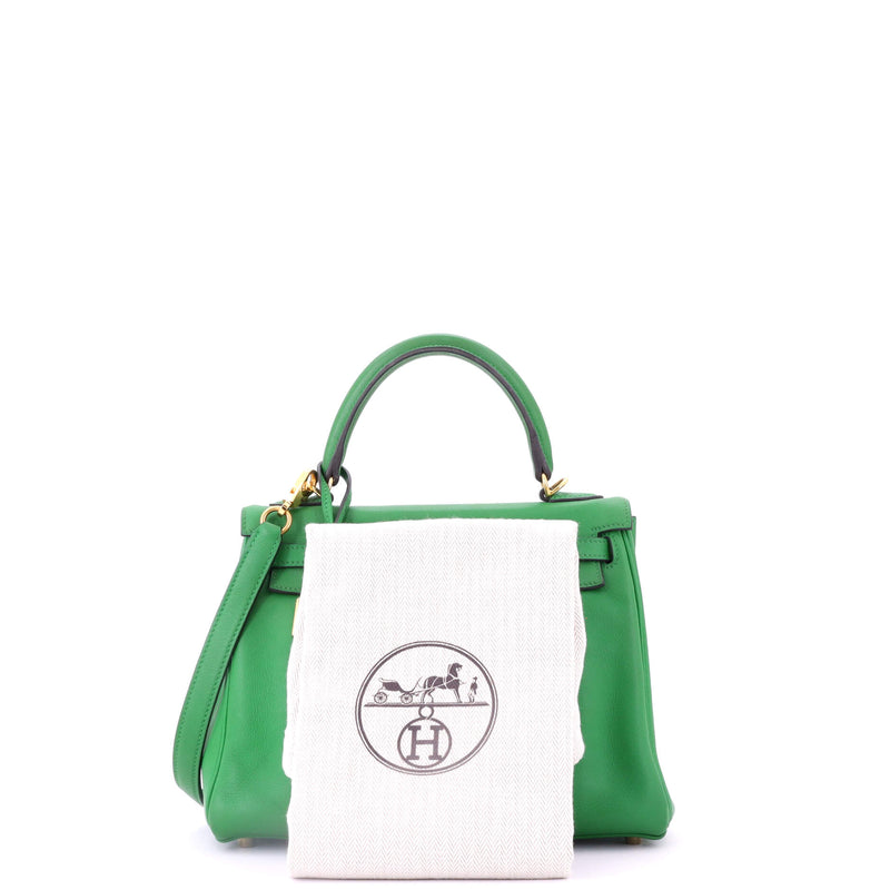 Hermes Kelly Handbag Bamboo Swift With