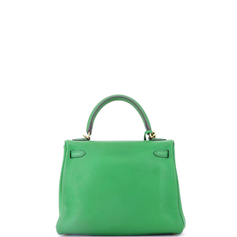 Hermes Kelly Handbag Bamboo Swift With