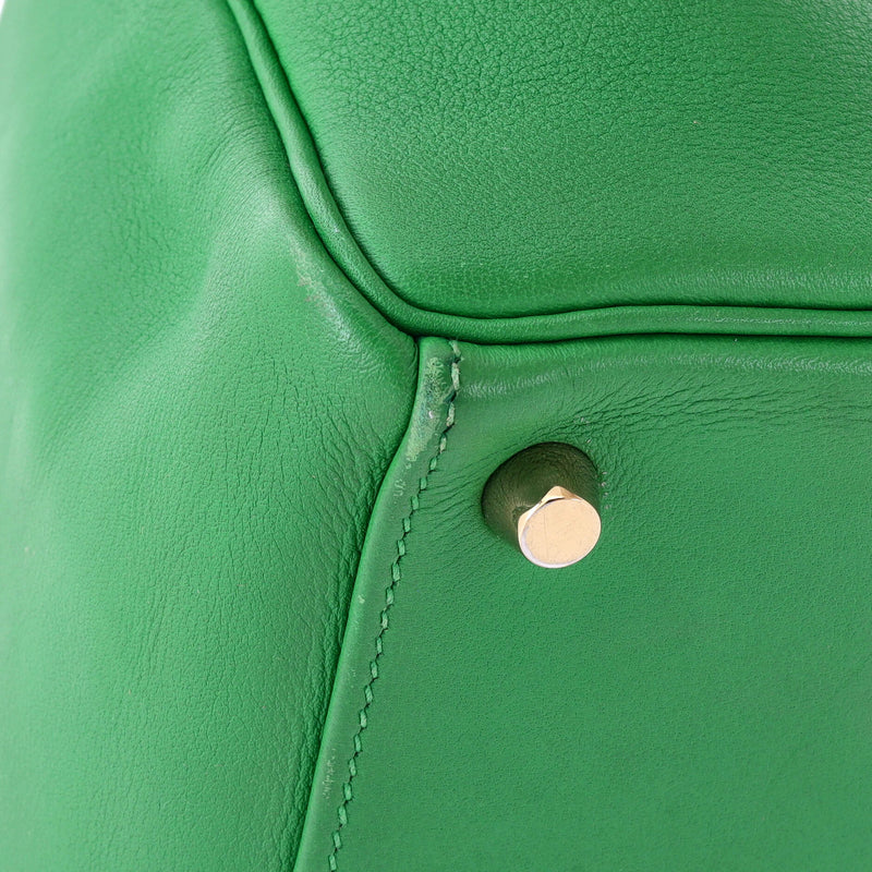 Hermes Kelly Handbag Bamboo Swift With