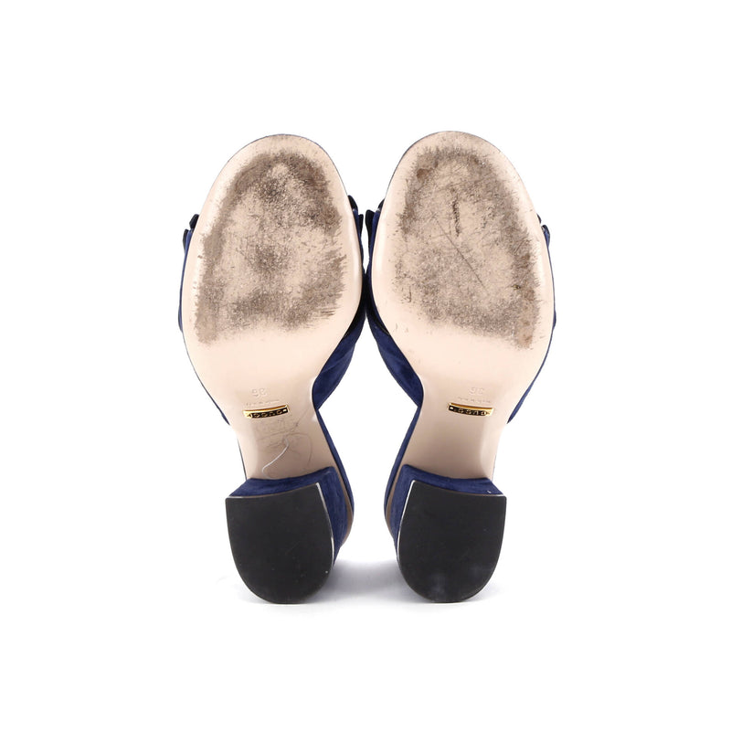 Gucci Women's Gg Marmont Fringed Heeled
