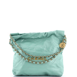 Chanel 22 Chain Hobo Quilted Calfskin
