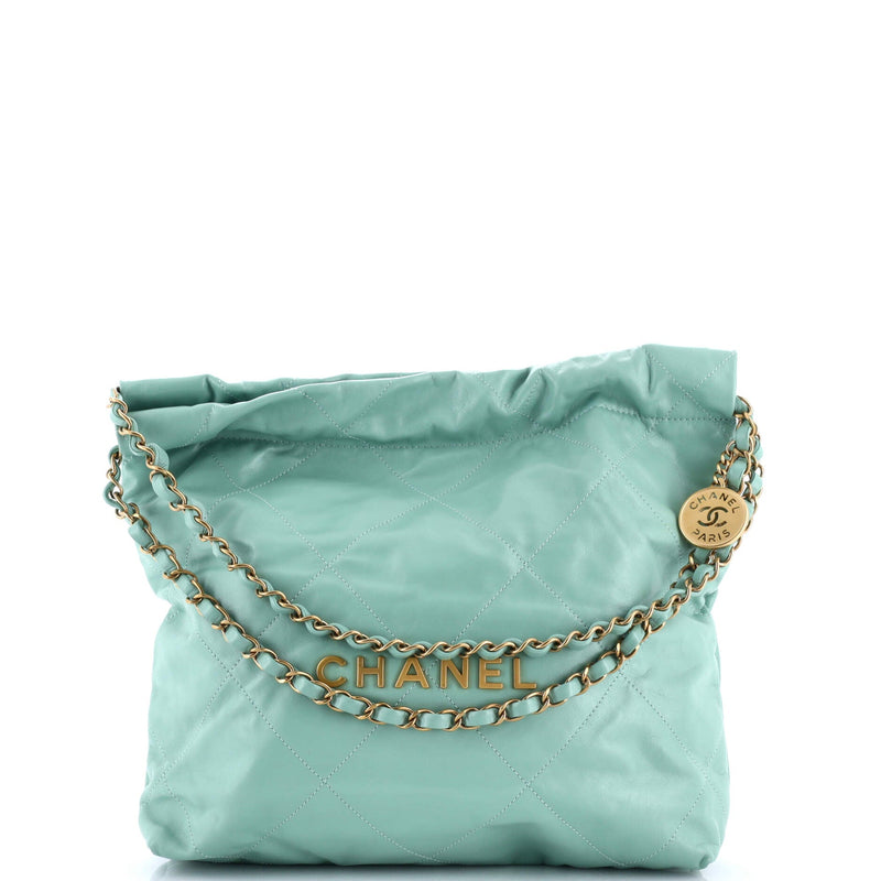 Chanel 22 Chain Hobo Quilted Calfskin