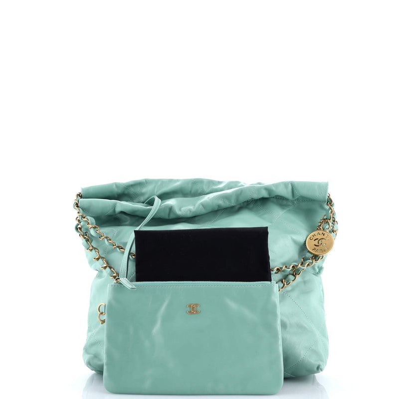 Chanel 22 Chain Hobo Quilted Calfskin