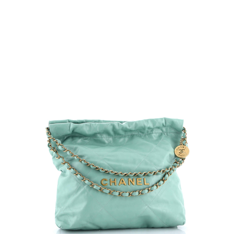 Chanel 22 Chain Hobo Quilted Calfskin