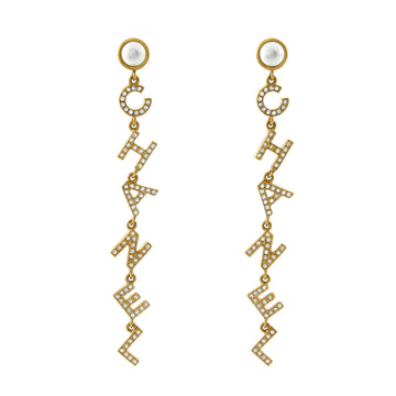 Chanel 90's Icon Letter Drop Earrings