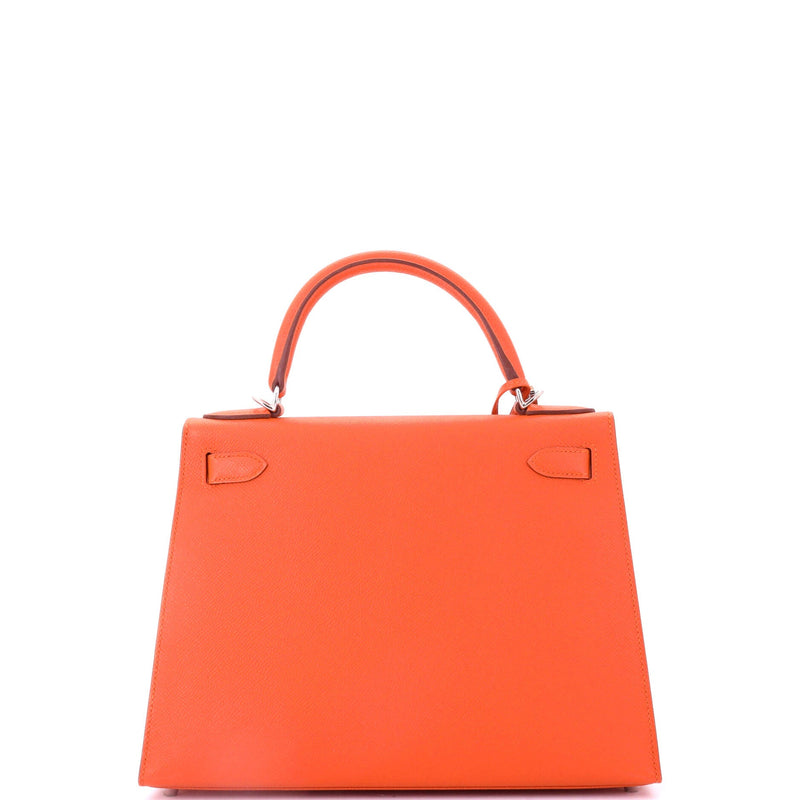 Hermes Kelly Handbag Orange H Epsom With