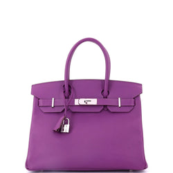 Hermes Birkin Handbag Anemone Epsom With