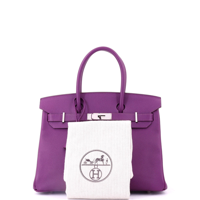 Hermes Birkin Handbag Anemone Epsom With