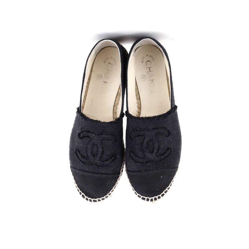 Chanel Women's Cc Cap Toe Espadrilles