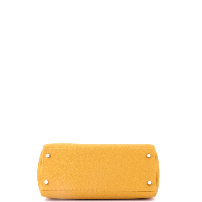 Hermes Kelly Handbag Jaune Ambre Togo
