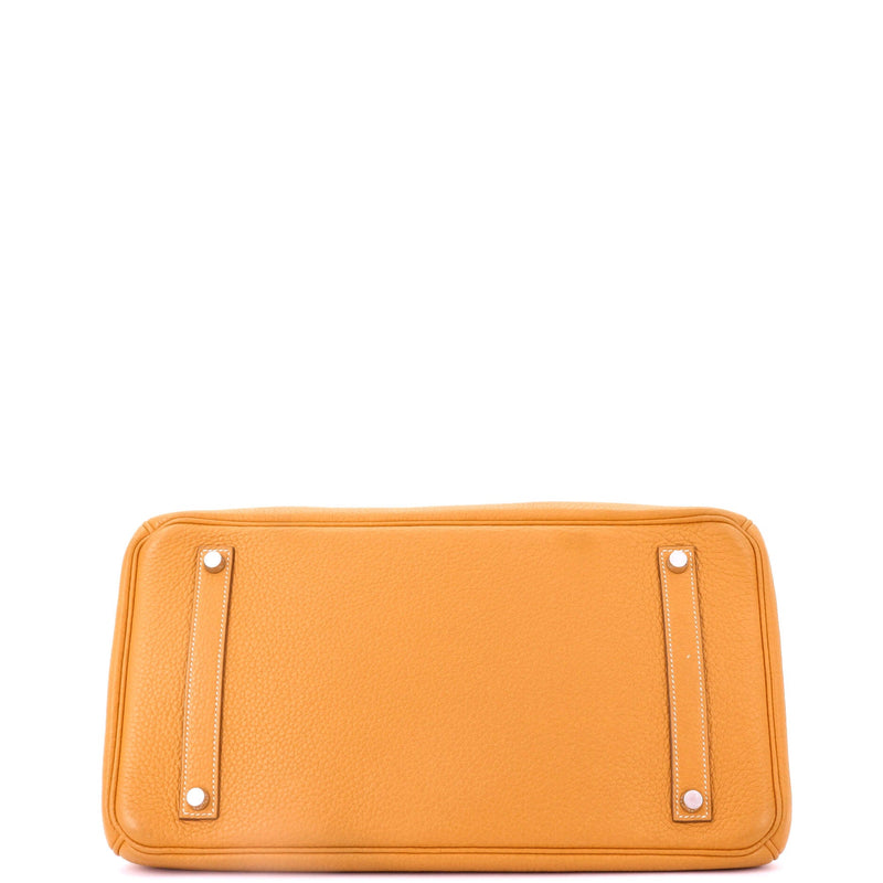 Hermes Birkin Handbag Moutarde Togo With