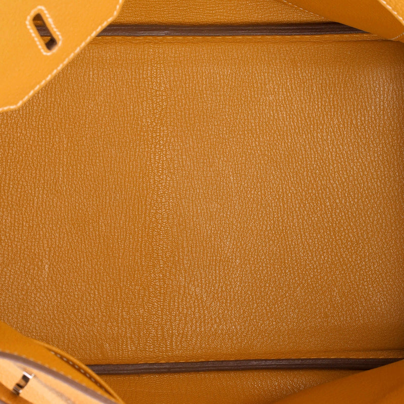 Hermes Birkin Handbag Moutarde Togo With