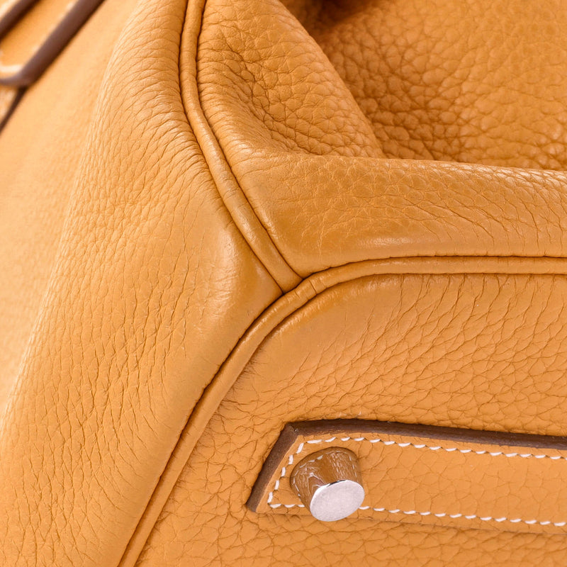 Hermes Birkin Handbag Moutarde Togo With