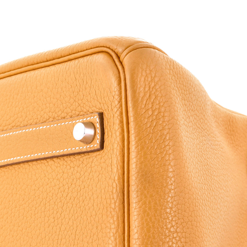 Hermes Birkin Handbag Moutarde Togo With