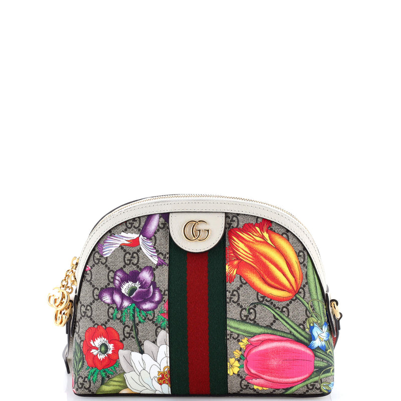 Gucci Ophidia Dome Shoulder Bag Flora Gg
