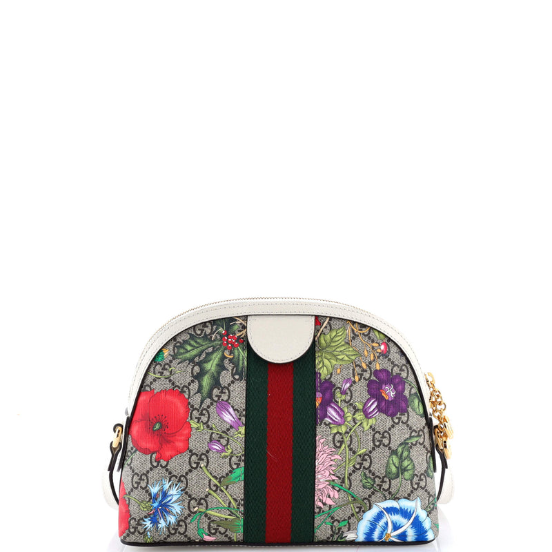 Gucci Ophidia Dome Shoulder Bag Flora Gg