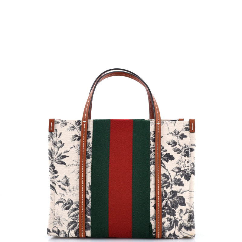 Gucci Interlocking G Web Tote Printed