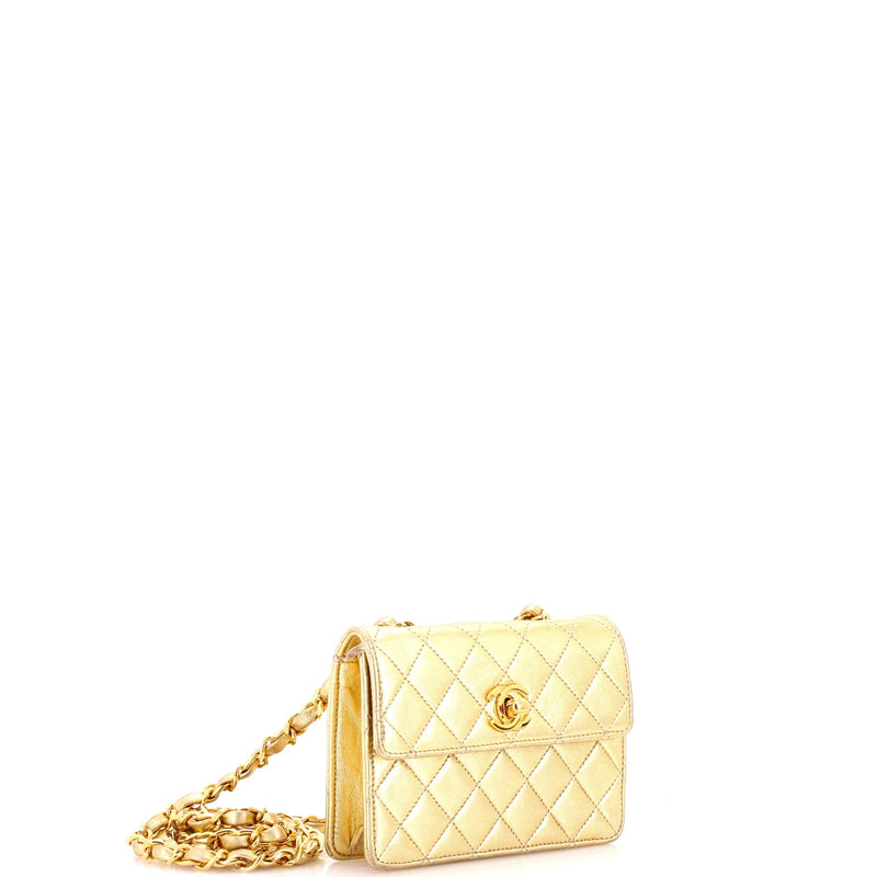 Chanel Vintage Cc Chain Flap Bag Quilted
