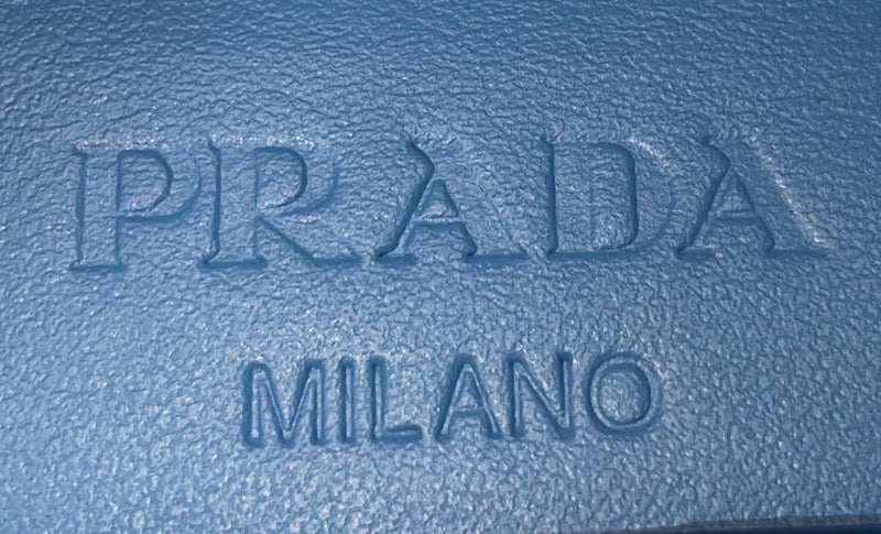 Prada Logo Tote Raffia Large