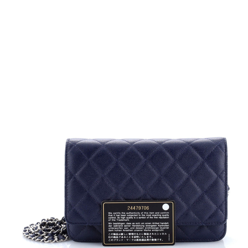 Chanel Wallet On Chain Quilted Caviar