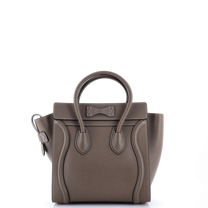 Celine Luggage Bag Grainy Leather Micro