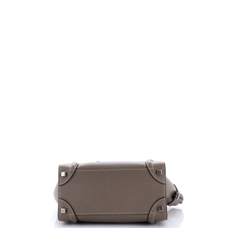 Celine Luggage Bag Grainy Leather Micro