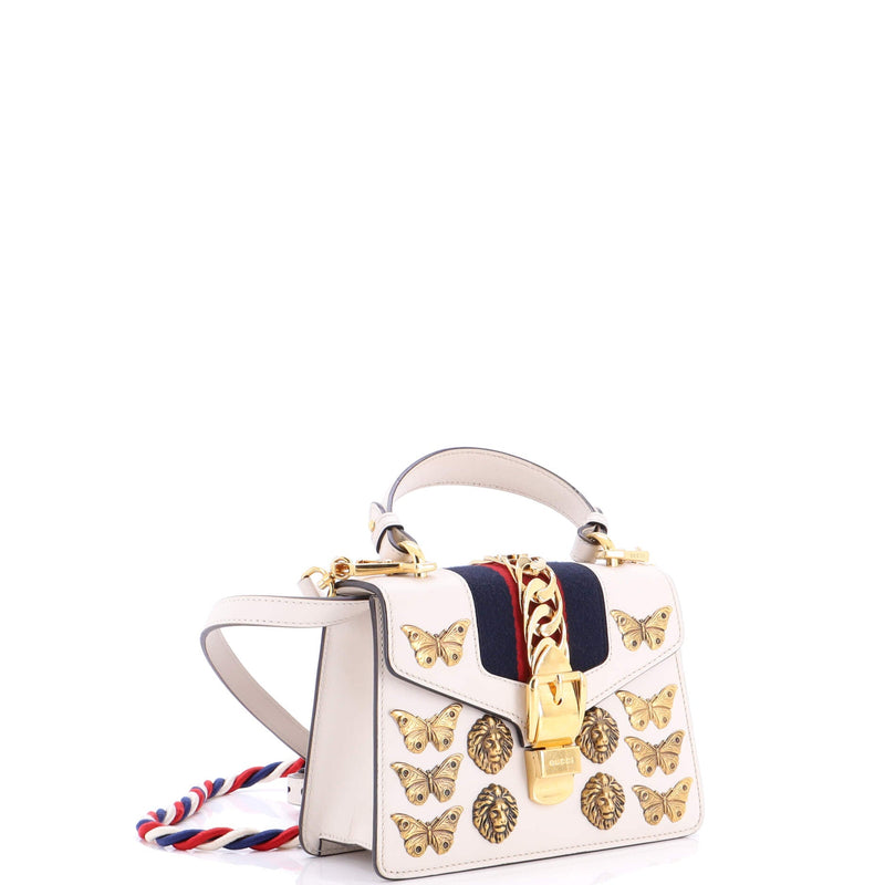 Gucci Sylvie Top Handle Bag Embellished
