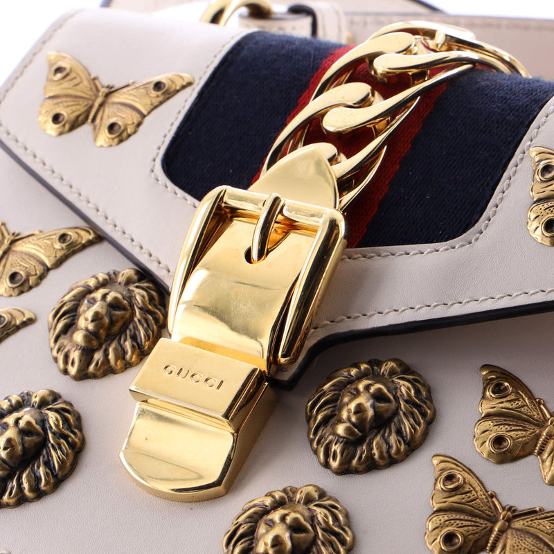 Gucci Sylvie Top Handle Bag Embellished