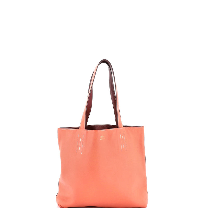 Hermes Double Sens Tote Veau Sikkim 36