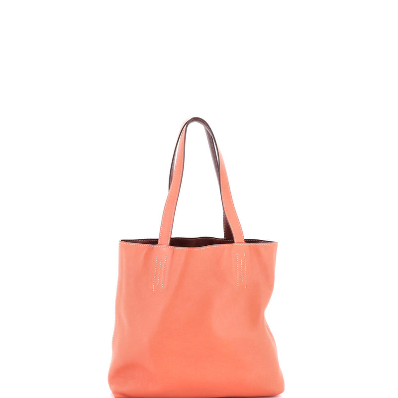 Hermes Double Sens Tote Veau Sikkim 36