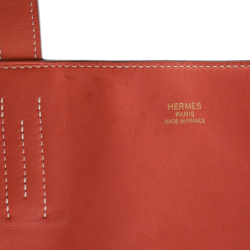 Hermes Double Sens Tote Veau Sikkim 36