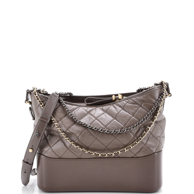 Chanel Gabrielle Hobo Quilted Aged