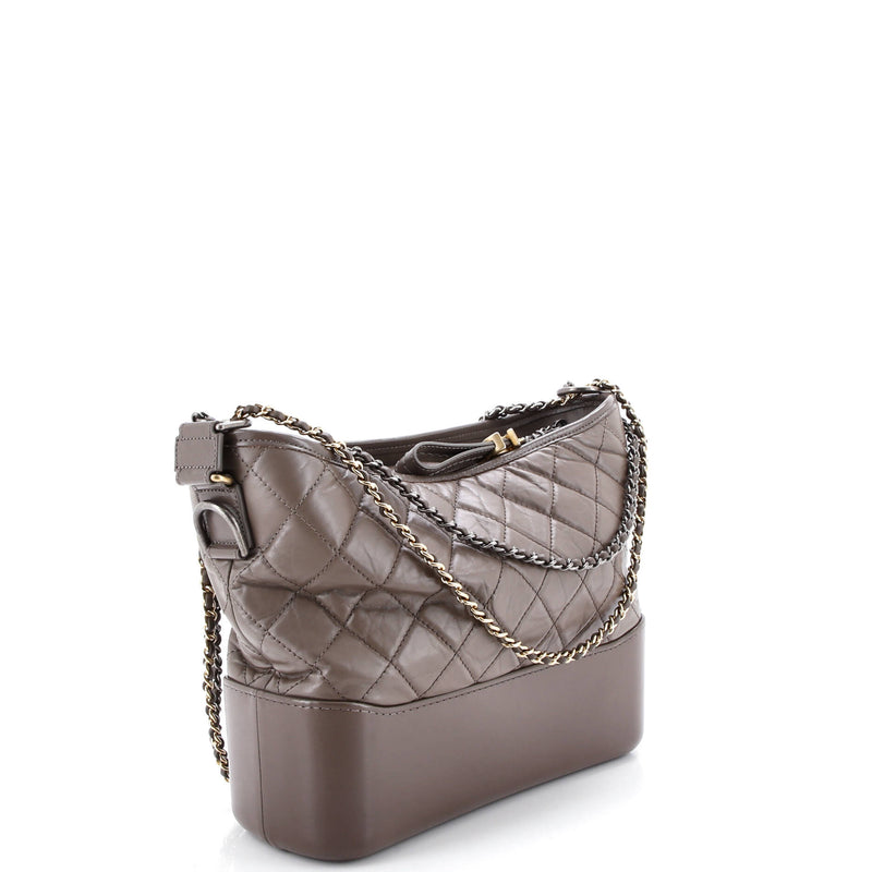 Chanel Gabrielle Hobo Quilted Aged