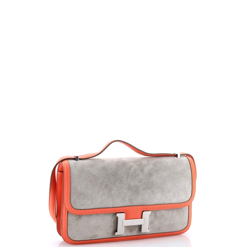 Hermes Constance Elan Bag Doblis Suede