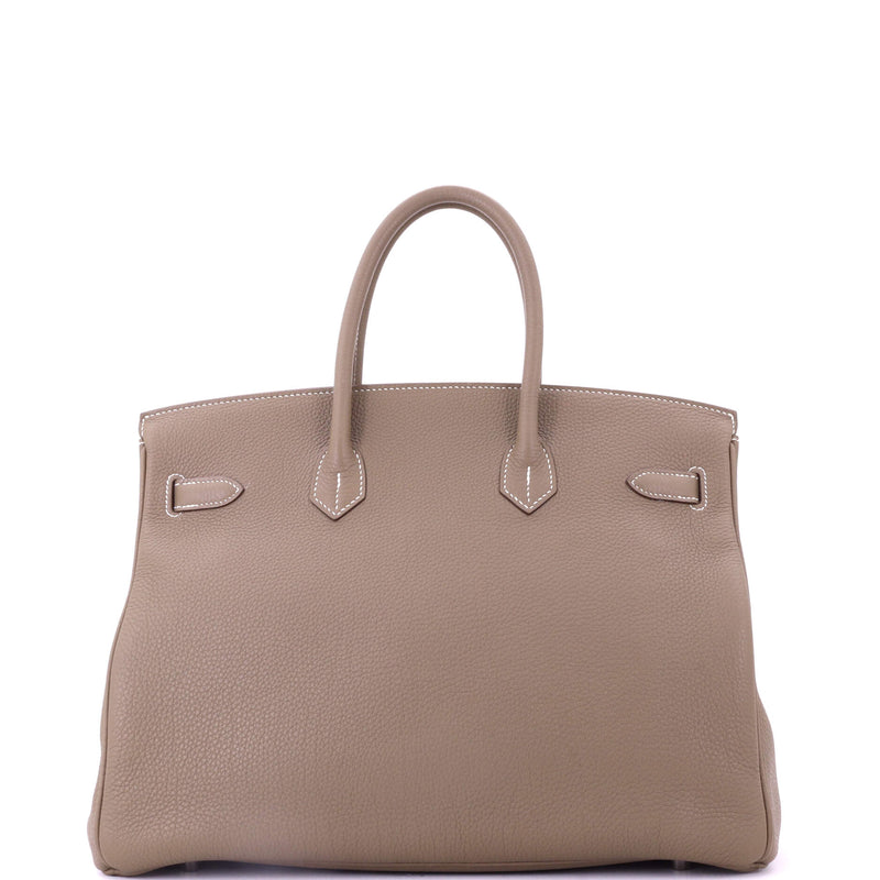 Hermes Birkin Handbag Grey Togo With