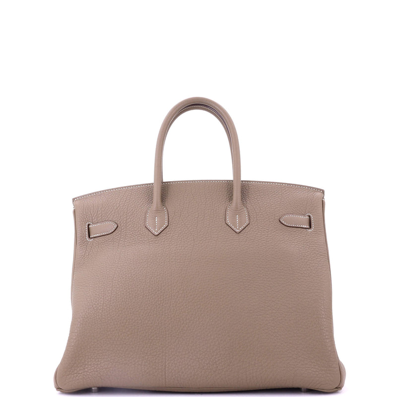 Hermes Birkin Handbag Grey Togo With