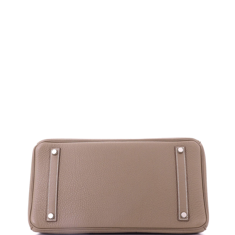 Hermes Birkin Handbag Grey Togo With