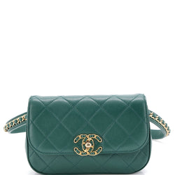 Chanel Chain Infinity Waist Bag Quilted