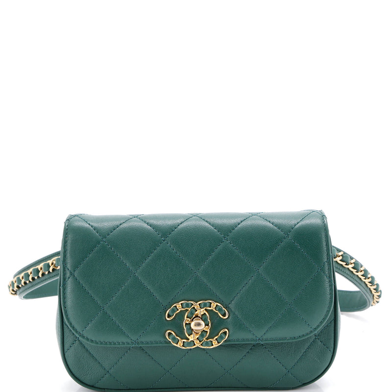 Chanel Chain Infinity Waist Bag Quilted