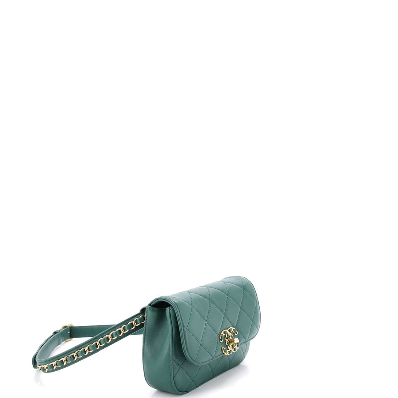 Chanel Chain Infinity Waist Bag Quilted