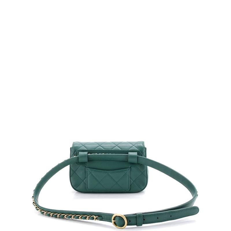 Chanel Chain Infinity Waist Bag Quilted
