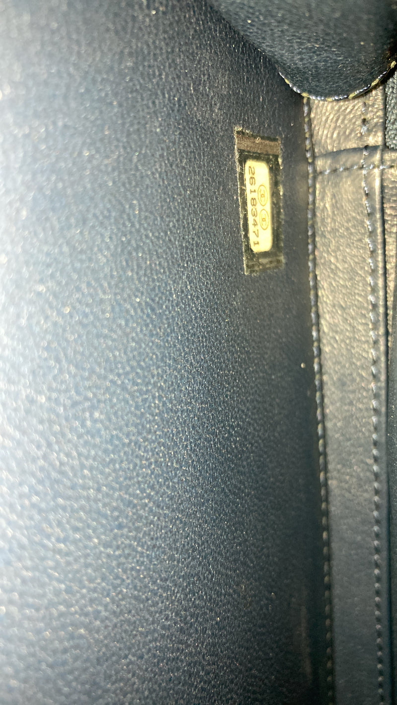 Chanel Filigree Vanity Case Quilted
