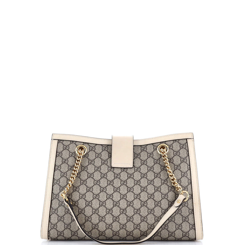 Gucci Padlock Chain Tote Gg Coated
