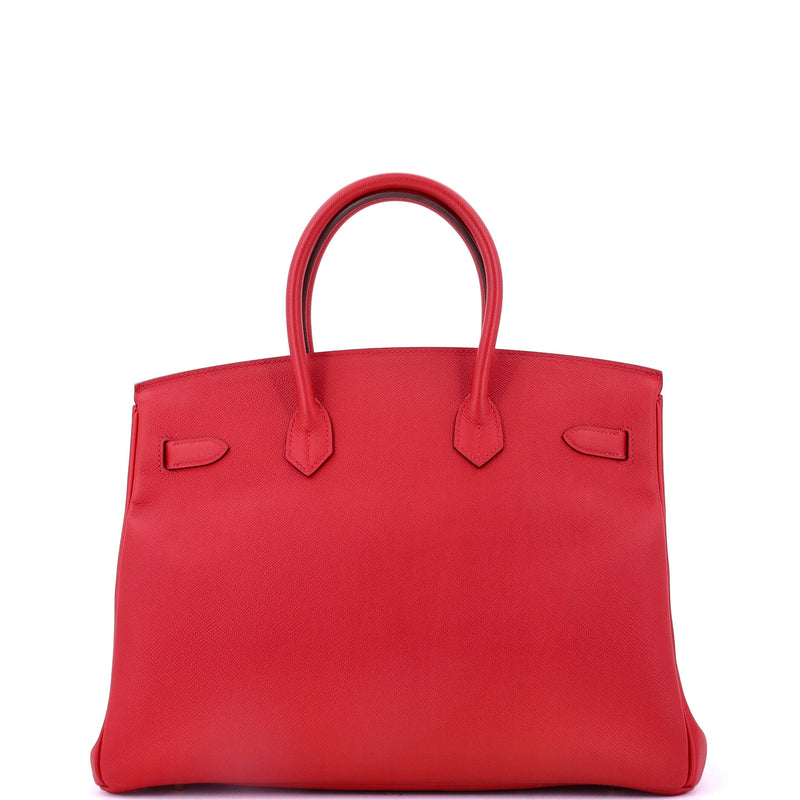 Hermes Birkin Handbag Rouge Casaque