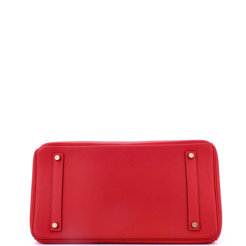 Hermes Birkin Handbag Rouge Casaque